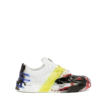Dolce & Gabbana, Sneakers Wit, Heren, Maat:44 EU,multicolor