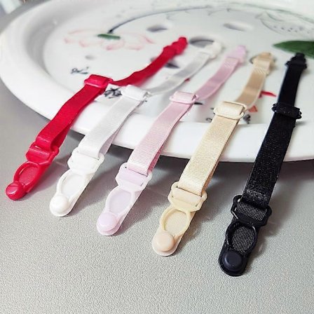 Justerbar bh-bandshållare, 5-pack, 5 färger