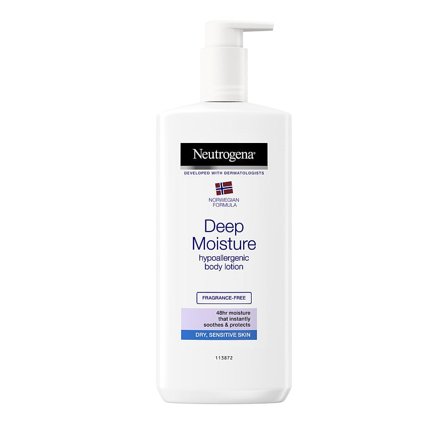 Neutrogena Deep Moisture Hypoallergenic Body Lotion 400 ml, Skincare, Medicin & Pleje, Eksem & Tør Hud