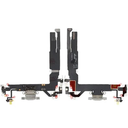 Laddkontakt med Flexkabel för iPhone 17 - Vit