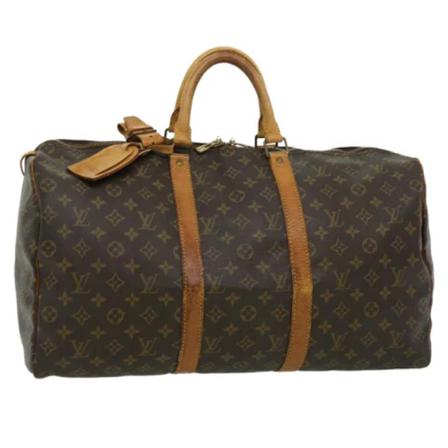 Louis Vuitton Vintage, Pre-owned Canvas travel-bags Bruin, Dames, Maat:ONE Size,leer