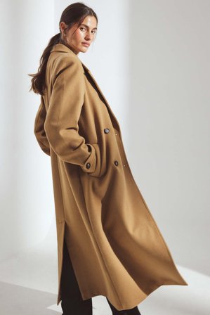 NA-KD Langer Mantel - Mäntel - Beige - EU 44