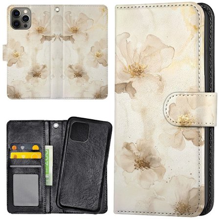 iPhone 14 Pro Max - Plånboksfodral/Skal Flowers