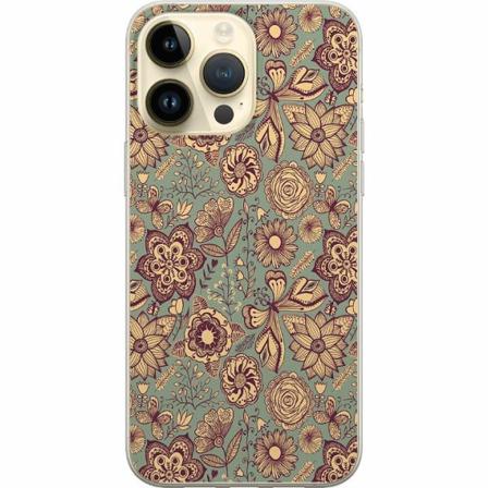 Apple Iphone 14 Pro Max Genomskinligt Skal Vintage Flowers