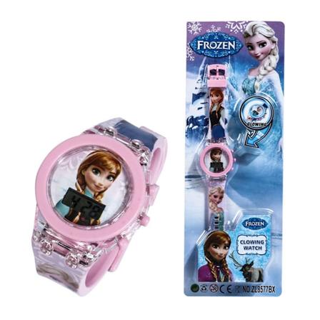 Spiderman Frozen Flashing Light Watches Decor för barn Anna