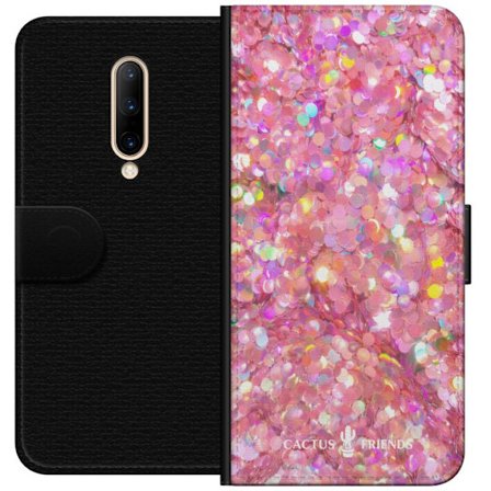 Yhteensopiva Lompakkokotelo OnePlus OnePlus 7 Pro Cactus and Friends – PinkGlitter