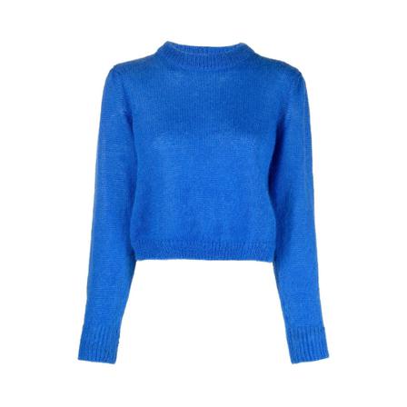 P.a.r.o.s.h., Round-neck Knitwear Blauw, Dames, Maat:S