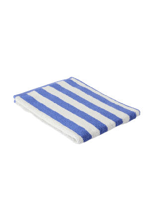 Åhléns Home Randig handduk 50x70 cm Badrumstextilier Blå ONESIZE