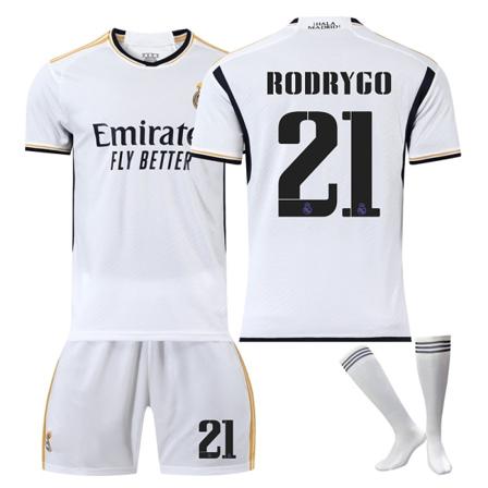 23 Real Madrid hemmafotbollströja nr 21 Rodrygo-tröjaset #20