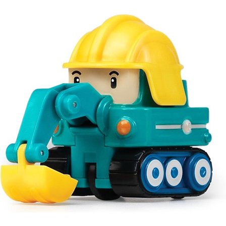 Robocar Poli, Poke DIE-CAST Metalliska Leksaksfordon, Grävmaskinsleksaker, Byggfordonsleksak för Festfödelsedagspresent