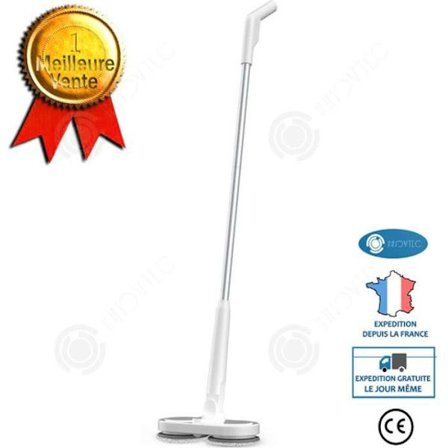Elektrisk mopp - INN - Trådlös - 2000mAh - 1 timmes autonomi - Vit