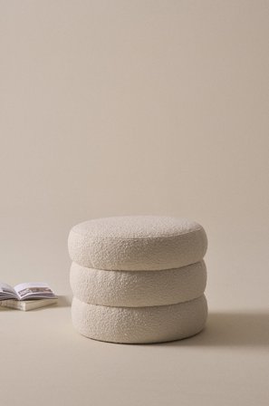 Jotex - Sittepuff Diameter 50 Cm Naturhvit - TRIBUS - Kjøp Sittepuffer hos Jotex