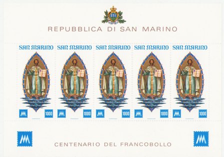 San Marino 1977 - MICHEL 1147 - Postfrisk miniark