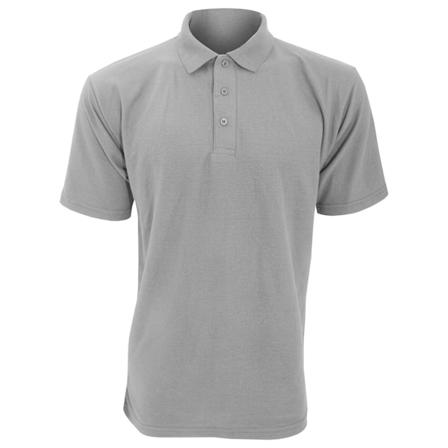 UCC 50/50 Herr Pique Kortärmad Polotröja XS Heather G Heather Grey XS