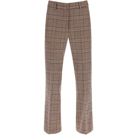 Max Mara Weekend, Straight Trousers Bruin, Dames, Maat:S,leather
