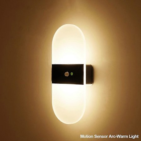 USB Genopladelige Væglamper Hjem Indendørs Bevægelsessensor Belysning Soveværelse Sengelampe Korridor Trappe Dekoration Lamper Væglampe