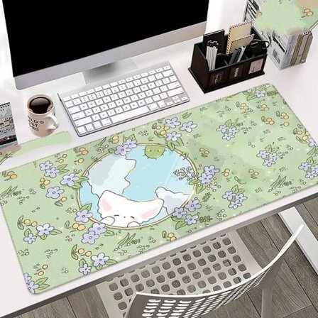 Kawaii Kanin Mussemåtte Låsende Kant Computer Mussemåtte Gummi DXGHC