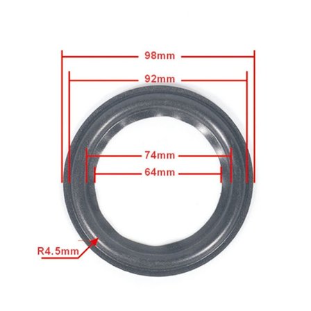 Högtalarskum Surround Högtalarkanter Subwoofer Surround-ringar för klart ljud