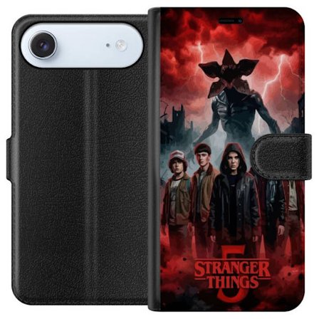 Kompatibelt Plånboksfodral till Apple Apple iPhone 17 Air Mörk Stranger Things-inspirerad fantasyillustration med åska, dramatisk himmel och intens