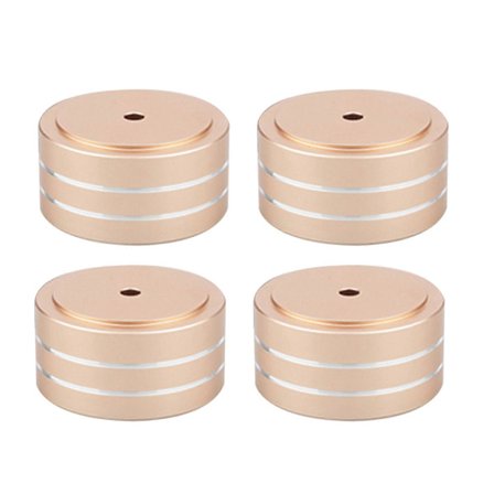 4x Alumiiniset HiFi-kaiuttimien jalat/tyynyt Vahvistimen eristysjalat Naulat