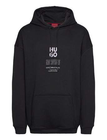Dflohood Tops Sweat-shirts & Hoodies Hoodies Black HUGO
