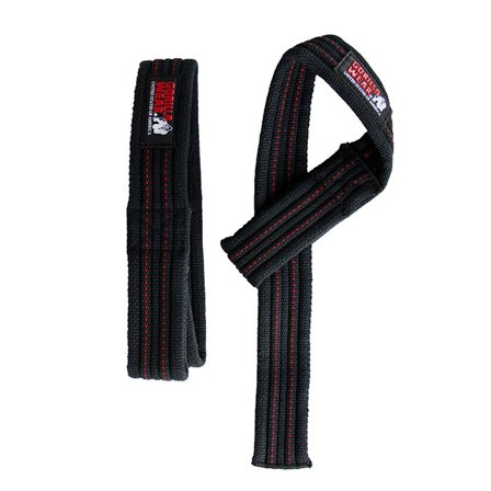 Gorilla Wear Gear Hardcore Lifting Straps Sort/Rød