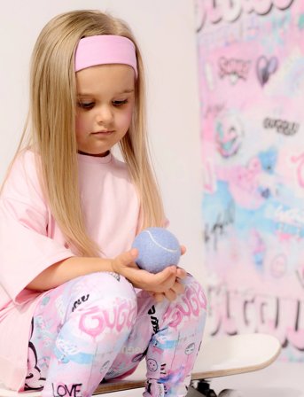 Gugguu Print Leggings - Pink - 92