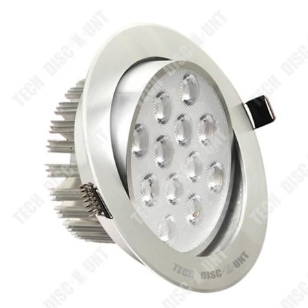 LED-taklampa - TD - 12W - Vit - Aluminium - Inomhus - Modern minimalistisk