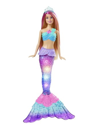 Dreamtopia Twinkle Lights Mermaid Light-Up Doll Patterned Barbie