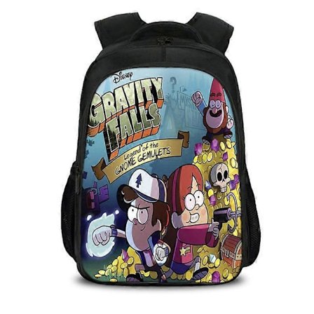 Gravity Falls Dipper Mabel Casual Skolväska Anime Anteckningsbok Laptop Ryggsäck Skolväska Messenger Bag