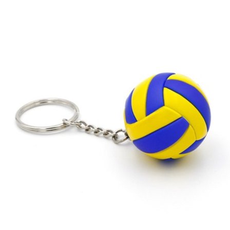 Volleyball Nøglering Vedhæng Fodbold Strandbold Basketball Nøglering Kæde