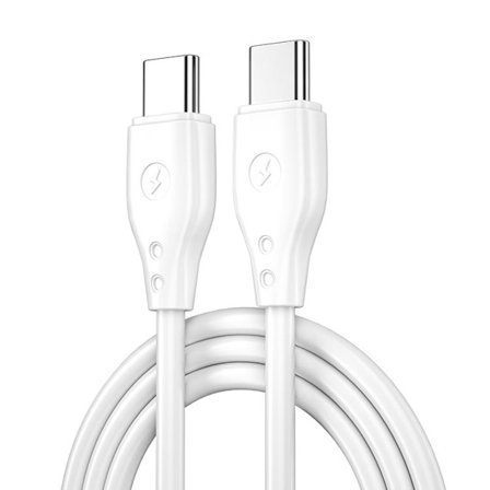 WIWU USB-C Till USB-C 67W Kabel 1m Pioneer - Vit