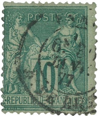 Frankrig 1876 - YT 76 - Stemplet