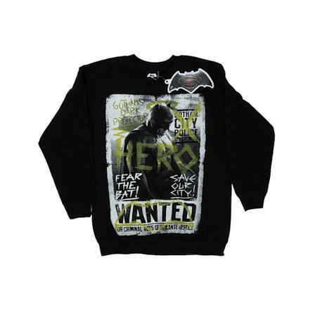 DC Comics Dam/Damer Batman v Superman Wanted Poster Sweatshirt