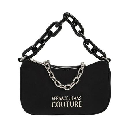 Versace Jeans Couture, Shoulder Bag with Logo Zwart, Dames, Maat:ONE Size