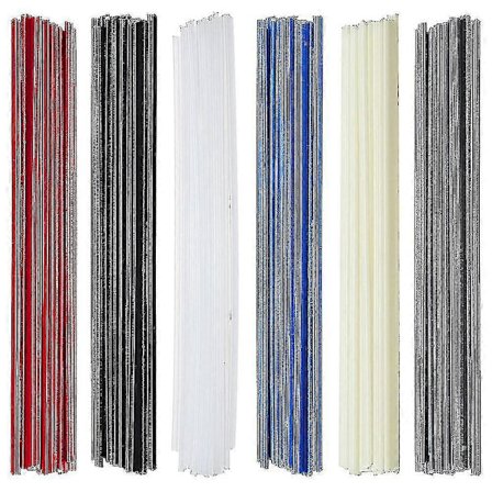 60 stk. plast sveisestenger - PP/PVC/ABS/plast sveisestangsett, egnet for reparasjon av bilfanger i plast