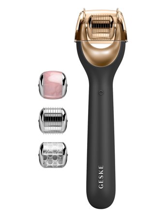 GESKE Microneedle Face Roller | 9 In 1 - Black - ONE SIZE