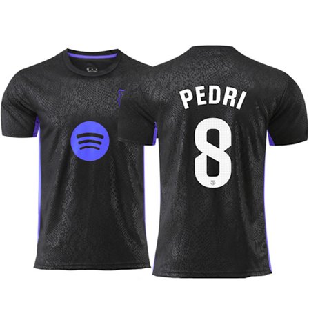 25-26 FC Barcelona Black Mamba Special Edition NO.8 PEDRI Treningsfotball T-skjorte S-2XL