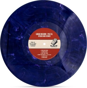 Sticks and stones (opaque dark blue w/ w LUKAS & PROM NELSON