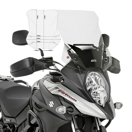 Cupolino Givi D-ST Trasparente - Suzuki DL 650 V-Strom 2017-2022