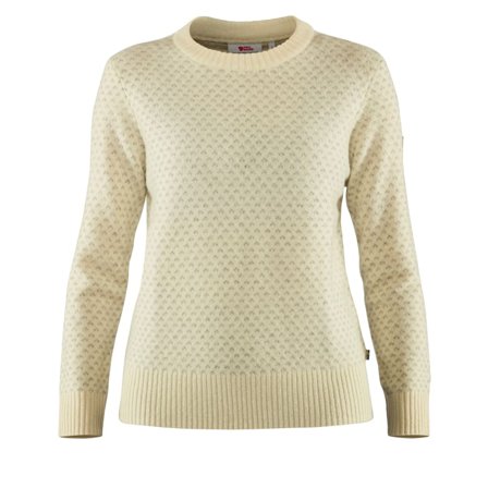 Fjällräven Women's Övik Nordic Sweater Women long-sleeved sweaters White XL