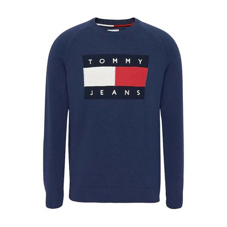 Tommy Jeans Round-neck Strik Blå, Herre