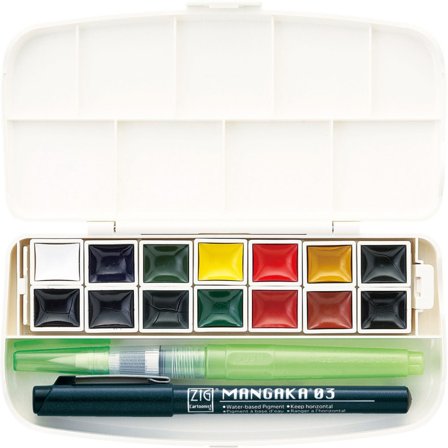 ZIG Kuretake Transparent Watercolor lot de 14