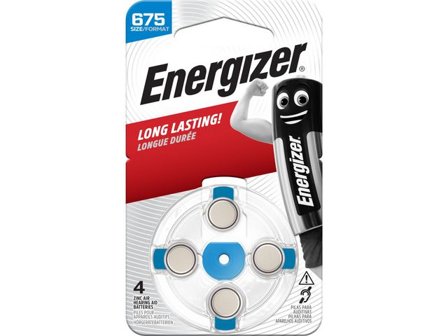 ENERGIZER Batteri hörsel 675 blå 4/fp - Lyreco - Kontorsmaskiner - Batterier - Till hörapparater