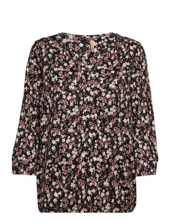 Sc-Felicity Aop Bluse Langærmet Multi/mønstret Soyaconcept