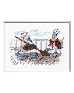 Broderikit Billede Lad os rydde op - M.P Studia