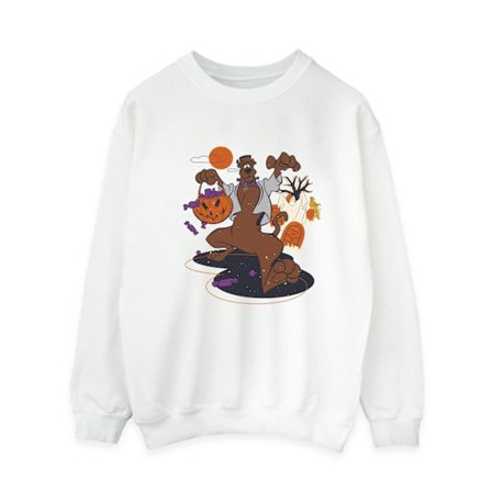 Scooby Doo Dam Sweatshirt med Pumpa XL Vit
