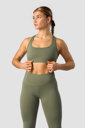 ICANIWILL - Classic Sports Bra Dk Dusty Green - Urheiluliivit - Naiset - Treenivaatteet ICIW:ltä