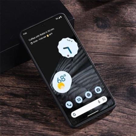 Google Pixel 7 Pro Skal Magsafe Magnetic Pu-läder - Svart