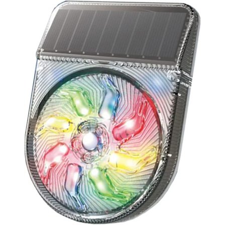 Solcellsdriven LED-varningslampa, LED-blinkande lampa, Vattentät RGB-fyr, Nödlampa, Blinkande lampa, 12V för båt, SUV, släpvagn, husbil, 1 st